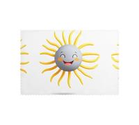 Manteles individuales para mesa de comedor, juego de 6 unidades, 30,5 x 45,7 cm, YTUOPWE The kind sun Picture para hotel, banquete familiar