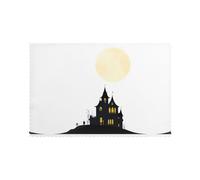 Manteles individuales para mesa de comedor, juego de 6 unidades, WHJSHOP Dark Shadows in the Moonlight Prints Hotel Family Banquet