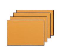 Manteles Individuales Salvamantel Mesa Comedor Tela Algodón Lavable Resistente Calor, 35x50 cm, Color Oro