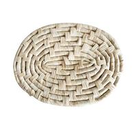 Manteles individuales trenzados para mesa | Salvamanteles redondos aislantes, posavasos trenzados rústicos - Para cocina, comedor, dormitorio, utensilios de cocina, apartamento, verde, restaurante