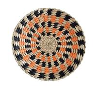 Manteles tejidos, 20-30CM Natural Hand-Woven Placemats Round Boho Rattan Placemats Water Hyacinth Placemats(A7,30cm)