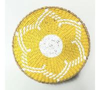 Manteles tejidos, 20-30CM Natural Hand-Woven Placemats Round Boho Rattan Placemats Water Hyacinth Placemats(A15,25cm)