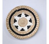 Manteles tejidos, 20-30cm Round Boho Rattan Placemats Natural Hand-Woven Placemats Water Hyacinth Placemats(A18,20cm)