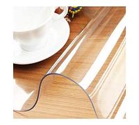 Manteles y protectores de alfombras de PVC transparente personalizables - Tapetes de plástico de 1,5 mm de grosor para comedor y muebles de TV, tamaño 160 x 230 cm, protección duradera para alfombra