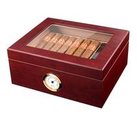 Mantello 25-50 Cigarros Humidor de escritorio Royale Glasstop