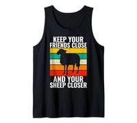 Mantén a Tus Amigos y Tus ovejas más Cerca Ovejas Camiseta sin Mangas