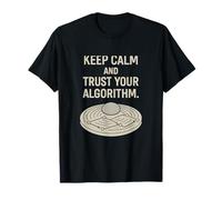 Mantén la Calma Confía en tu algoritmo Zen Garden Ingeniero matemático Stem Camiseta