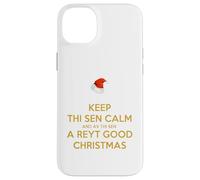 Mantén la Calma de Sen y Haz de Sen una Muy Buena Navidad Carcasa para iPhone 14 Plus