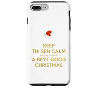 Mantén la Calma de Sen y Haz de Sen una Muy Buena Navidad Carcasa para iPhone 7 Plus/8 Plus
