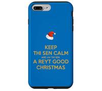 Mantén la Calma de Sen y Haz de Sen una Muy Buena Navidad Carcasa para iPhone 7 Plus/8 Plus