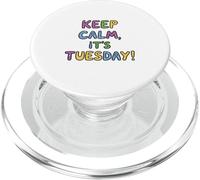 ¡Mantén la Calma, es Martes! Letras en Forma de Burbuja PopSockets PopGrip para MagSafe