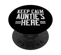 Mantén la Calma, la tía está aquí, tía PopSockets PopGrip Adhesivo