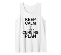 Mantén la Calma, Tengo un Plan astuto, Humor Camiseta sin Mangas