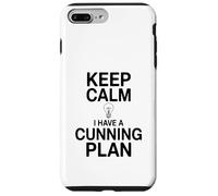 Mantén la Calma, Tengo un Plan astuto, Humor Carcasa para iPhone 7 Plus/8 Plus