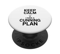 Mantén la Calma, Tengo un Plan astuto, Humor PopSockets PopGrip Adhesivo