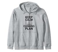 Mantén la Calma, Tengo un Plan astuto, Humor Sudadera con Capucha