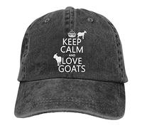 Mantén La Calma Y Ama A La Cabra Unisex Gorra De Béisbol Algodón Aire Libre Gorra Vintage Sombrero De Sol para Hip Hop Golf Ciclismo