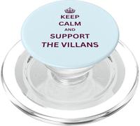Mantén la Calma y apoya a los Villanos, Villa, Aston Villa PopSockets PopGrip para MagSafe