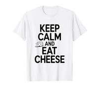 Mantén la Calma y Come Queso, Divertido Amante de la Comida Camiseta