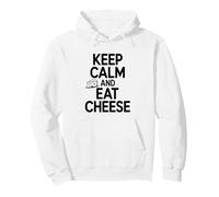 Mantén la Calma y Come Queso, Divertido Amante de la Comida Sudadera con Capucha