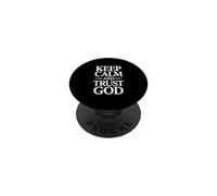 Mantén la Calma y confía en Dios PopSockets PopGrip Adhesivo