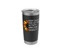Mantén la calma y deja que el director de actividades se encargue - Divertido Vaso térmico de acero inoxidable de doble pared