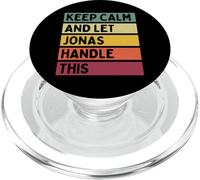 Mantén la Calma y Deja Que Jonas se encargue de Esta Divertida Cita Retro PopSockets PopGrip para MagSafe