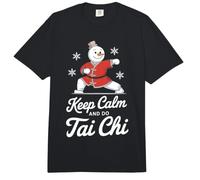 Mantén la Calma y Haz taichí al Estilo de un muñeco de Nieve Comfort Colors Adult Heavyweight T-Shirt