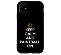 Mantén la Calma y Juega al Paintball en Paintball Carcasa para iPhone 11