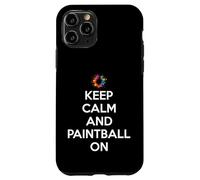 Mantén la Calma y Juega al Paintball en Paintball Carcasa para iPhone 11 Pro