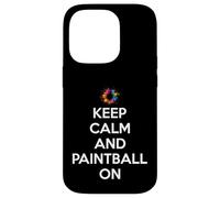 Mantén la Calma y Juega al Paintball en Paintball Carcasa para iPhone 14 Pro
