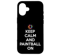 Mantén la Calma y Juega al Paintball en Paintball Carcasa para iPhone 16