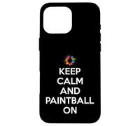 Mantén la Calma y Juega al Paintball en Paintball Carcasa para iPhone 16 Pro MAX