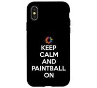 Mantén la Calma y Juega al Paintball en Paintball Carcasa para iPhone X/XS