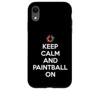 Mantén la Calma y Juega al Paintball en Paintball Carcasa para iPhone XR