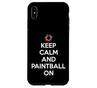 Mantén la Calma y Juega al Paintball en Paintball Carcasa para iPhone XS MAX