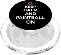 Mantén la Calma y Juega al Paintball en Paintball PopSockets PopGrip para MagSafe