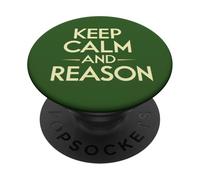 Mantén la Calma y la razón. Opinión Humor PopSockets PopGrip Adhesivo