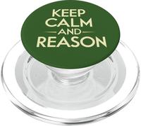 Mantén la Calma y la razón. Opinión Humor PopSockets PopGrip para MagSafe