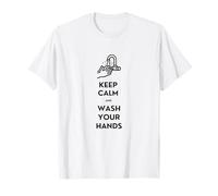 Mantén la Calma y lávate Las Manos Camiseta