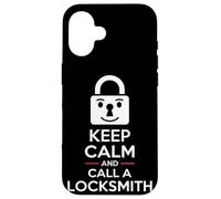 Mantén la calma y llama a un cerrajero Carcasa para iPhone 16
