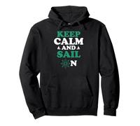 Mantén La Calma y Navega al Horizonte Mar Humor Sudadera con Capucha
