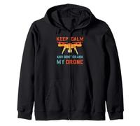 Mantén la Calma y no choques mi Drone | Drone Divertido Sudadera con Capucha