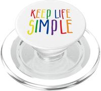 Mantén la Vida Simple, Vive Simplemente, simplifica el Estilo de Vida, Cita PopSockets PopGrip para MagSafe