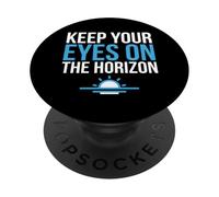 Mantén Tus Ojos en el Horizonte Creyente Cristiano PopSockets PopGrip Adhesivo