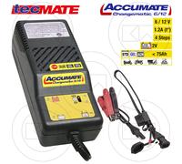 tecMATE Cargador de baterías CHARGEMATIC 6V-12V universal para auto y moto hasta 50Ah