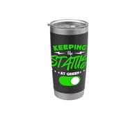 Mantener el estado en Green Scrum Master Project Management Vaso térmico de acero inoxidable de doble pared