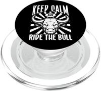 Mantener la calma - rodeo con potencia PopSockets PopGrip para MagSafe