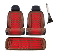 Mantenerse abrigado en invierno , Fundas Asiento Coche, Incluye pala para nieve,brown-fiveseats