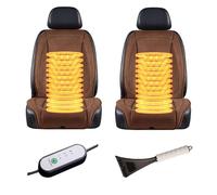 Mantenerse abrigado en invierno , Fundas De Coche Asientos, Incluye pala para nieve,Brown-twoseats